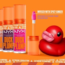 Brillant à lèvres NYX Duck Plump Nude swings 6,8 ml