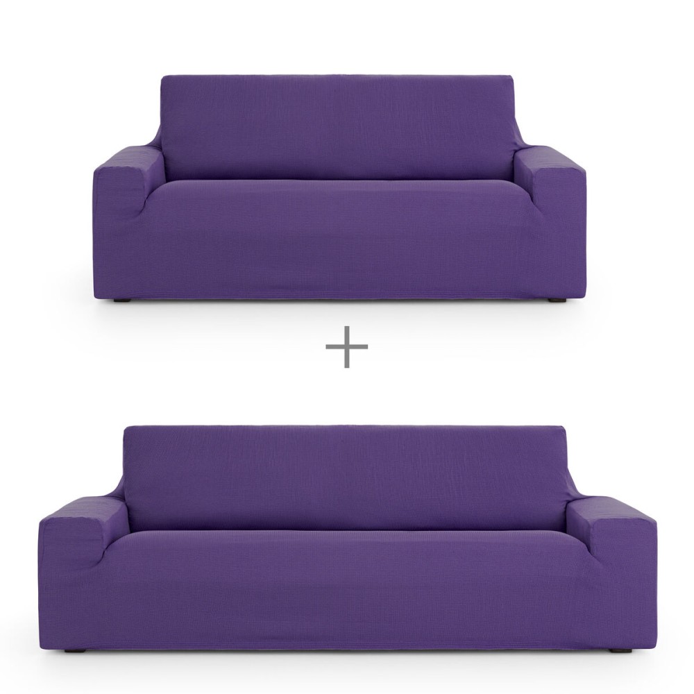 Sofa cover set Eysa ULISES Purple 2 Pieces