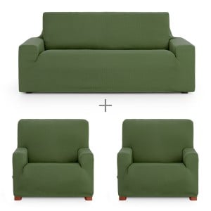 Sofa cover set Eysa ULISES Green 3 Pieces