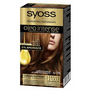 Dauerfärbung Syoss Olio Intense Ohne Ammoniak Nº 6.76 Cobrizo ambar