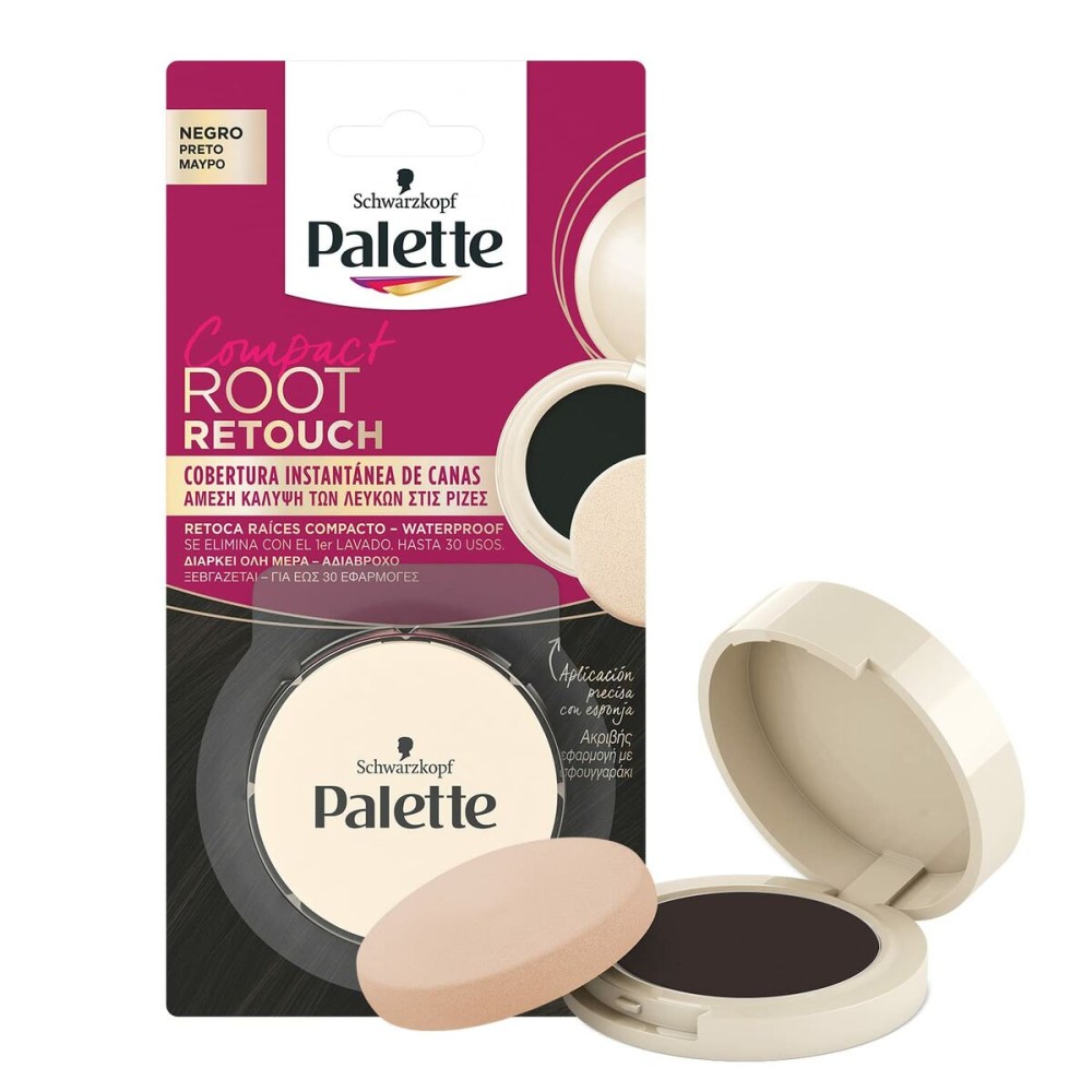 Correcteur de Racines Schwarzkopf Root Retouch Compact Noir 3 g