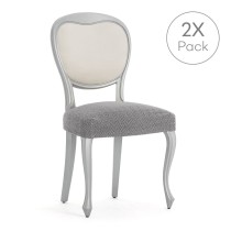 Housse de Chaise Eysa JAZ Gris 50 x 5 x 50 cm 2 Unités