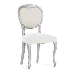 Housse de Chaise Eysa BRONX Blanc 50 x 5 x 50 cm 2 Unités