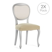 Chair Cover Eysa BRONX Beige 50 x 5 x 50 cm 2 Units