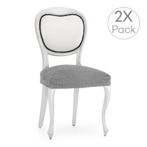 Housse de Chaise Eysa THOR Gris foncé 50 x 5 x 50 cm 2 Unités