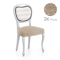 Housse de Chaise Eysa ROC Beige 50 x 5 x 50 cm 2 Unités