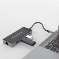 Hub USB Conceptronic DONN14G Schwarz Grau 100 W (1 Stück)