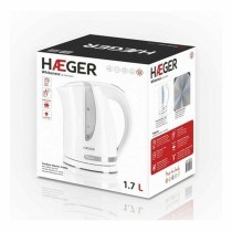 Bouilloire Haeger EK-22W.022A Acier inoxydable Blanc 2200 W 1,7 L