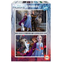 Set de 2 Puzzles   Frozen Believe         40 x 28 cm 100 Pièces