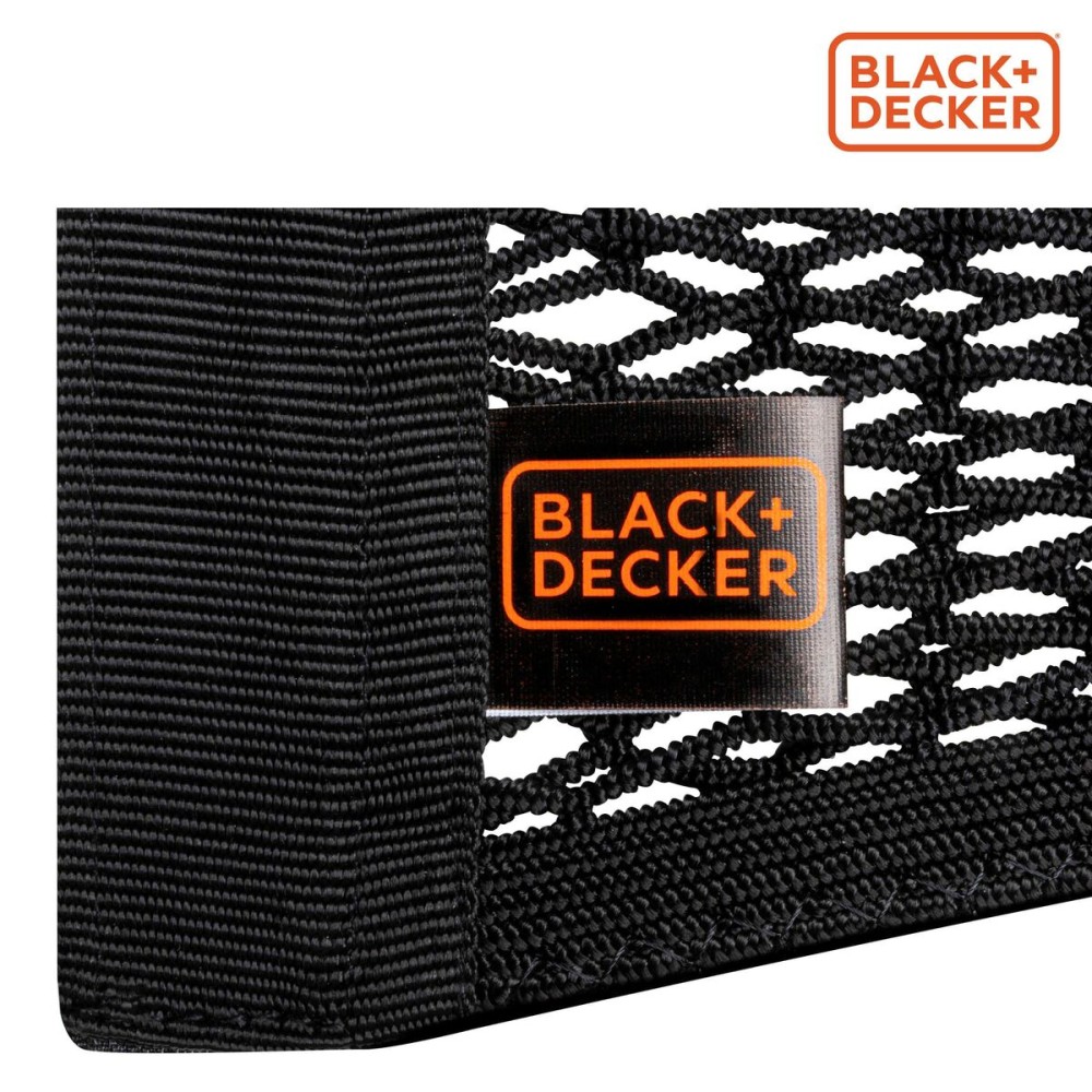 Car storage net Black & Decker Black 40/50/60/80 x 25 cm 4 Pieces