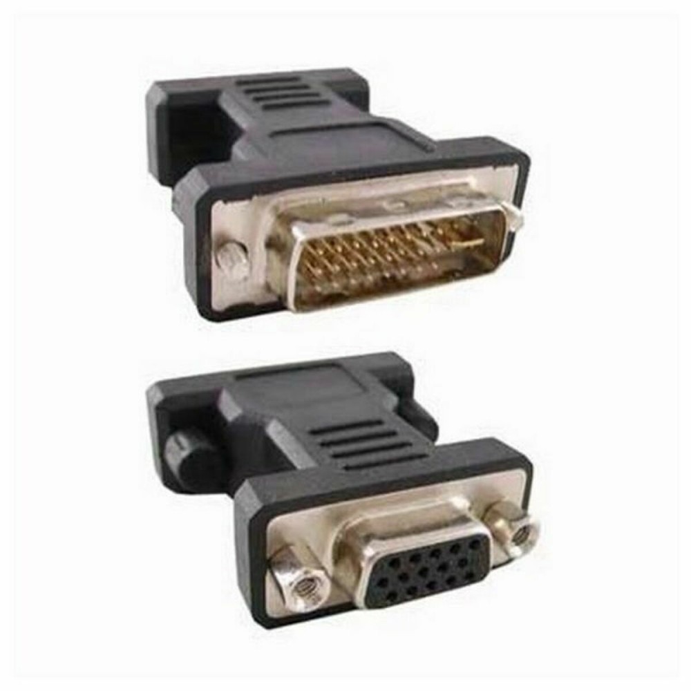 DVI 24+5/VGA HDB 15-Konvertierer NANOCABLE ADAPTADOR DVI 24+5/M-VGA HDB15/H Schwarz