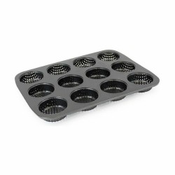 Tartlets tin Quttin 29 x 22 x 2,2 cm Drilled (8 Units)