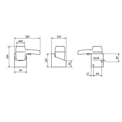 Hairdryer Jofel White 1200 W Wall Bracket