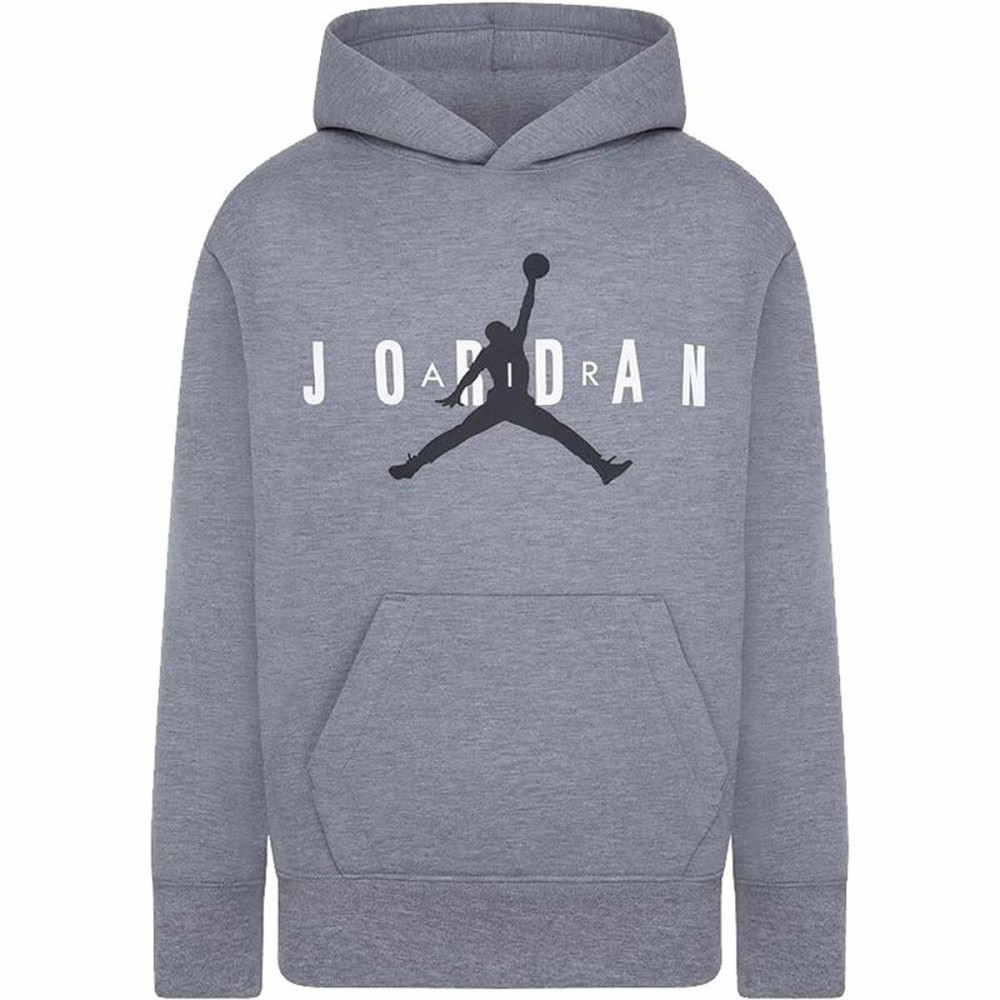 Sweat à capuche enfant Jordan Jordan Jumpman Sustainable Gris