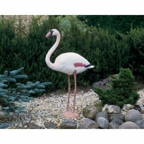 Dekorative Gartenfigur Ubbink Harz Rosa Flamingo