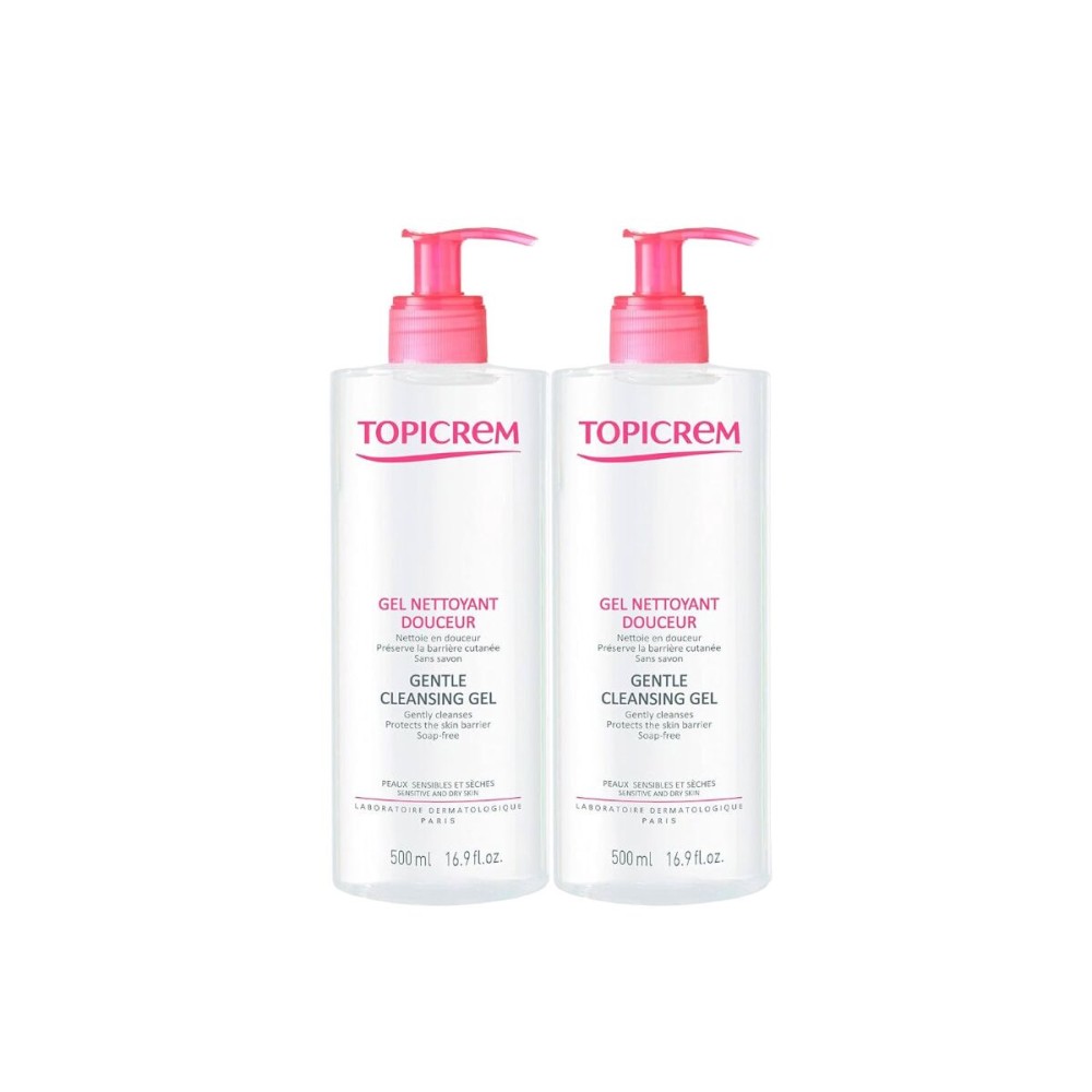 Cleansing Gel Topicrem Dúo 2 x 500 ml 2 Units