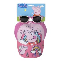 Mütze und Sonnenbrille Peppa Pig 2 Stücke Rosa (51 cm)