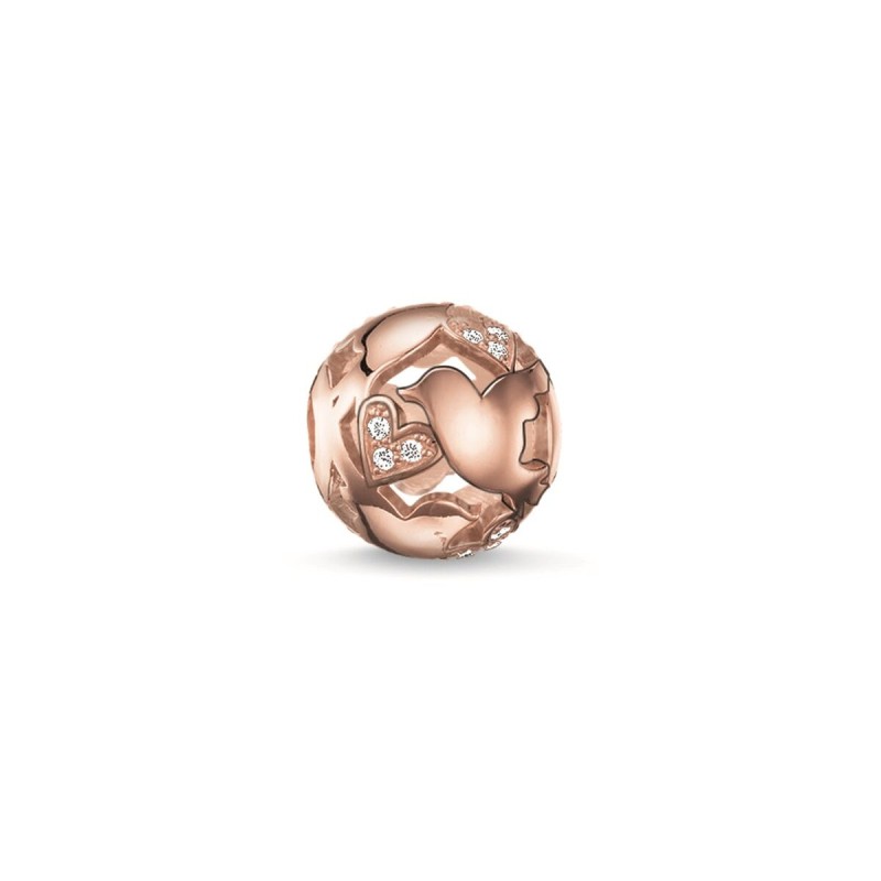 Perle de verre Femme Thomas Sabo K0132-416-14 Or rose (1,1 cm)