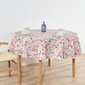 Stain-proof tablecloth Belum 0120-52 Multicolour Ø 100 cm Flowers