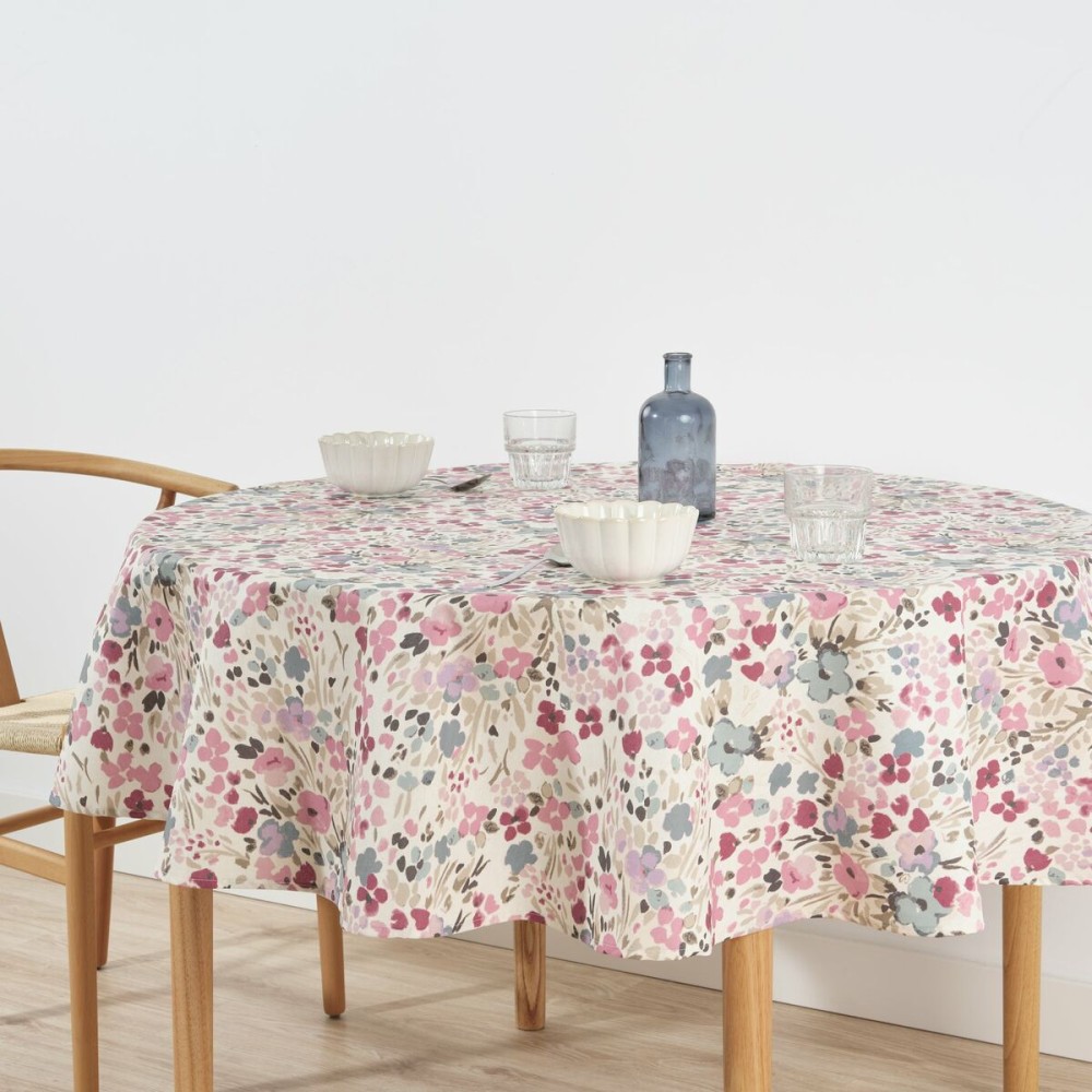 Stain-proof tablecloth Belum 0120-52 Multicolour Ø 140 cm Flowers