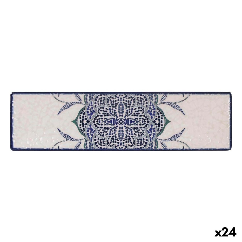 Plat à Gratin La Mediterránea Rosetta Rectangulaire 30 x 8 x 2 cm (24 Unités)