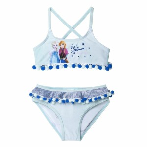 Bas de Bikini Pour Filles Frozen Bleu Bleu clair