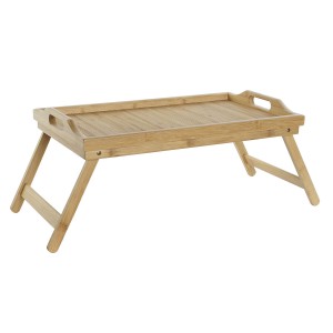 Klapptablett für das Bett DKD Home Decor Bambus 64 x 30 x 24 cm