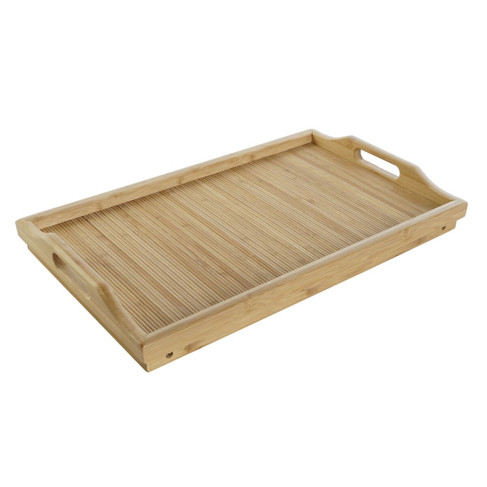 Klapptablett für das Bett DKD Home Decor Bambus 64 x 30 x 24 cm