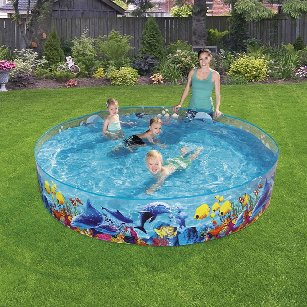 Bestway Starre Kinder-PVC-Pool Marina 244x46 cm +3 Jahre Garten 55031