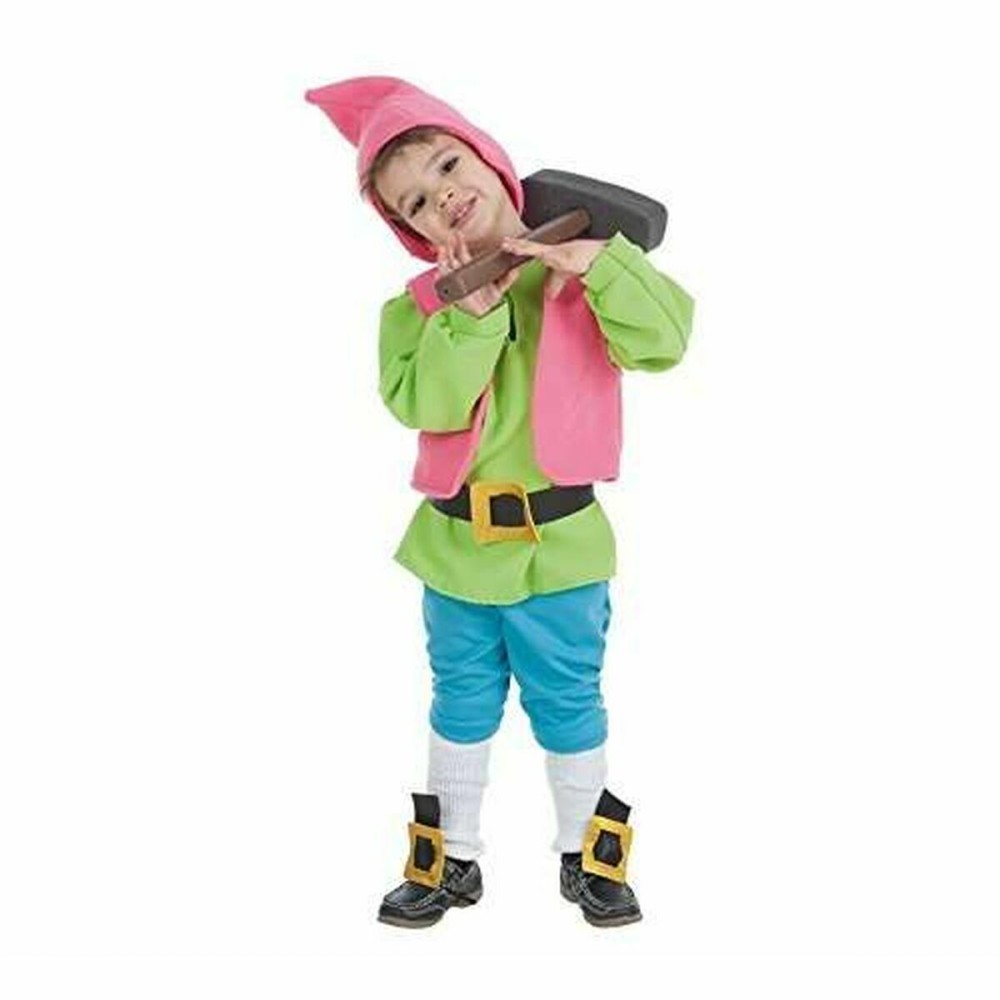 Costume for Children Male Dwarf Green 7 Pieces