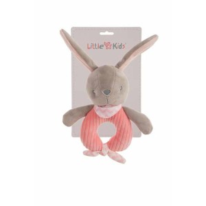 Peluche Hochet Lapin Rose