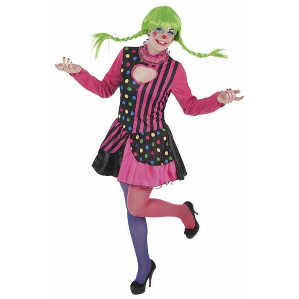 Costume for Adults Stripes Female Clown M/L (2 Pieces)