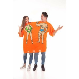 Déguisement pour Adultes Double M/L Orange Plage