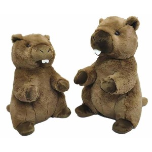 Jouet Peluche Brune Marmotte 26 cm