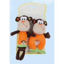 Peluche Hochet 2 Unités Singe 18 cm