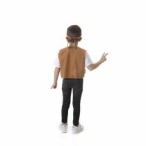 Costume for Children Peace Hippie Vest Brown