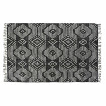 Teppich DKD Home Decor Weiß Schwarz Baumwolle (120 x 180 x 1 cm)