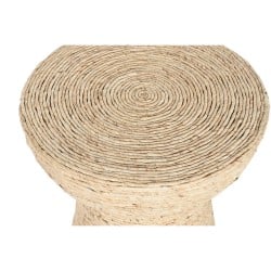 Table d'appoint Home ESPRIT Marron Clair Fibre 42 x 42 x 51 cm