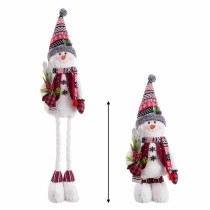 Weihnachtsschmuck Bunt Metall Stoff Schneemann 38 x 25 x 142 cm