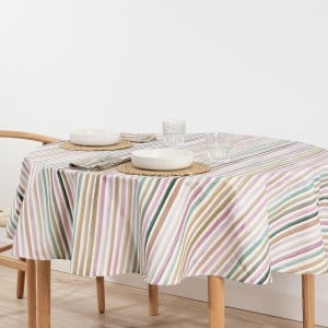 Nappe antitache Belum Naiara 4-100 Multicouleur Ø 100 cm A rayures