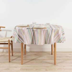 Nappe antitache Belum Naiara 4-100 Multicouleur Ø 180 cm A rayures