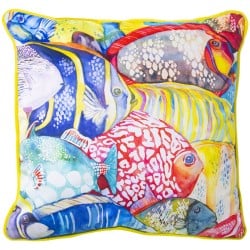 Coussin Alexandra House Living Multicouleur Textile 45 x 45 cm