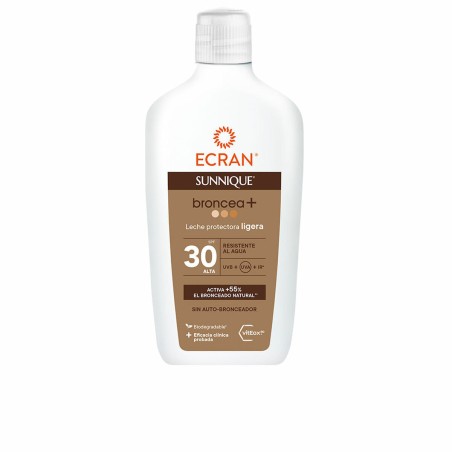 Lait solaire Ecran Sunnique Broncea+ Spf 30 Léger