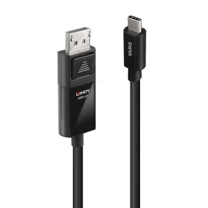 USB-C-Kabel LINDY 43341 1 m Schwarz (1 Stück)