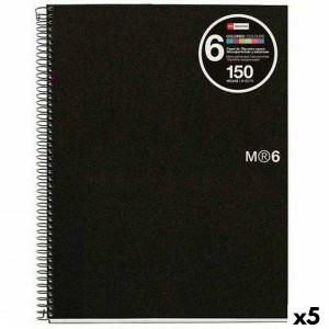 Cahier Miquelrius Graphite A4 150 Volets (5 Unités)