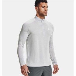 T-shirt à manches longues homme Under Armour Tech 2.0 1/2 Zip Blanc