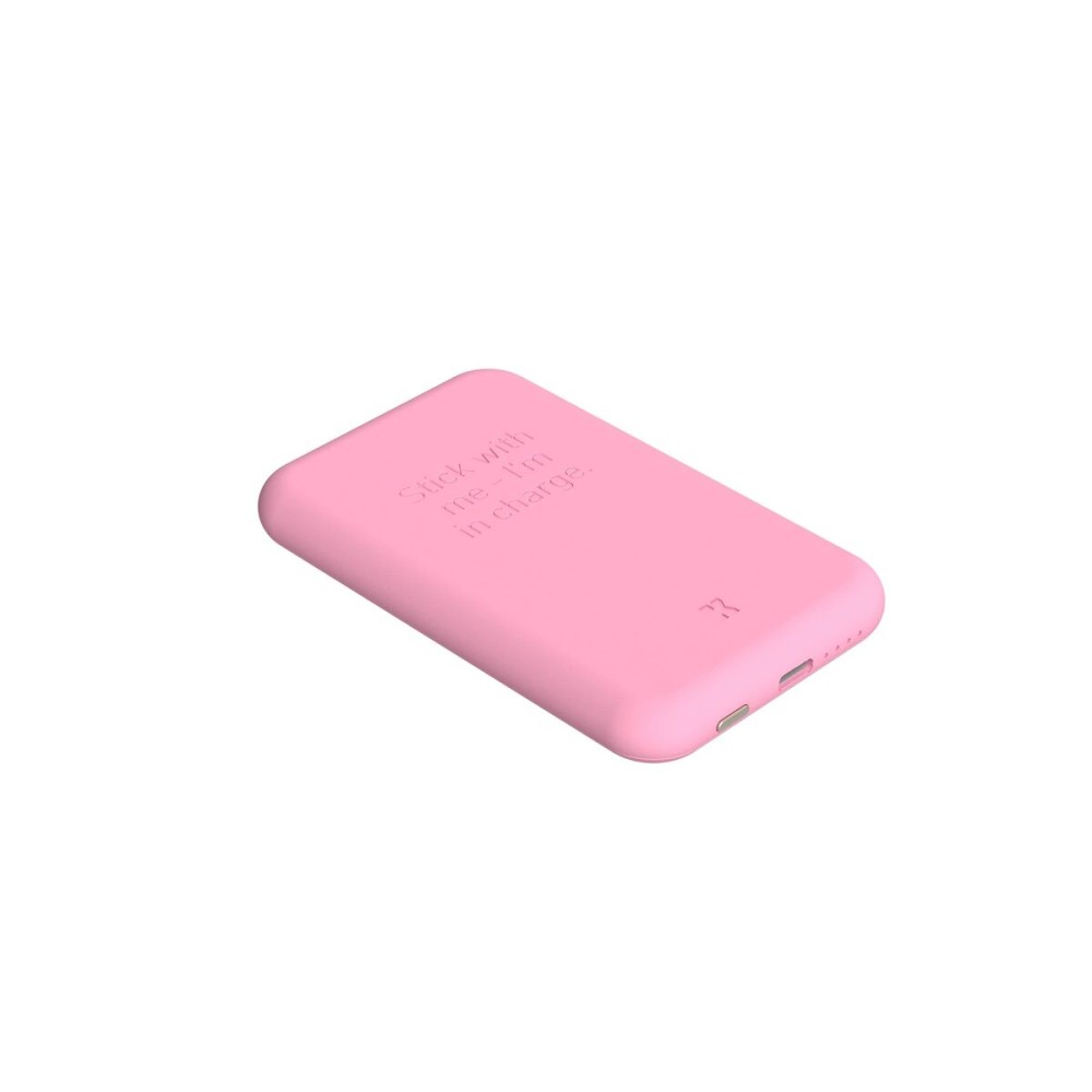 Powerbank mit kabellosem Ladegerät Kreafunk Rosa 5000 mAh