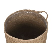 Set de basket Home ESPRIT Naturel Fibre naturelle 37 x 37 x 41 cm (5 Pièces)