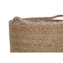 Set de basket Home ESPRIT Naturel Fibre naturelle 37 x 37 x 41 cm (5 Pièces)