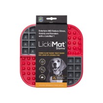 Mangeoire pour chiens Lickimat polypropylène TPR Rouge